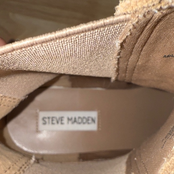Steve Madden Tan Suede Ankle Booties - Picture 2 of 4